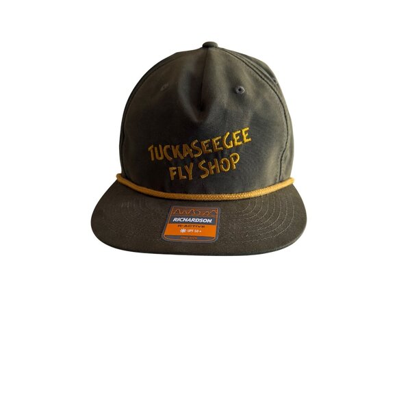 Tuckaseegee Fly Shop Richardson Outdoor Cap Olive Green Snapback Adjustable Hat - Picture 1 of 5
